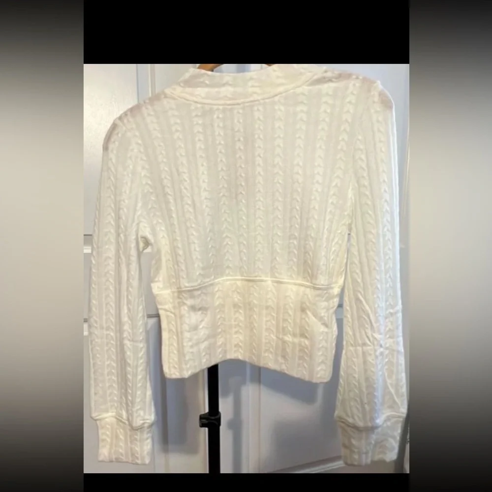 Band of Gypsies Cream Cable Knit Sweater NWOT